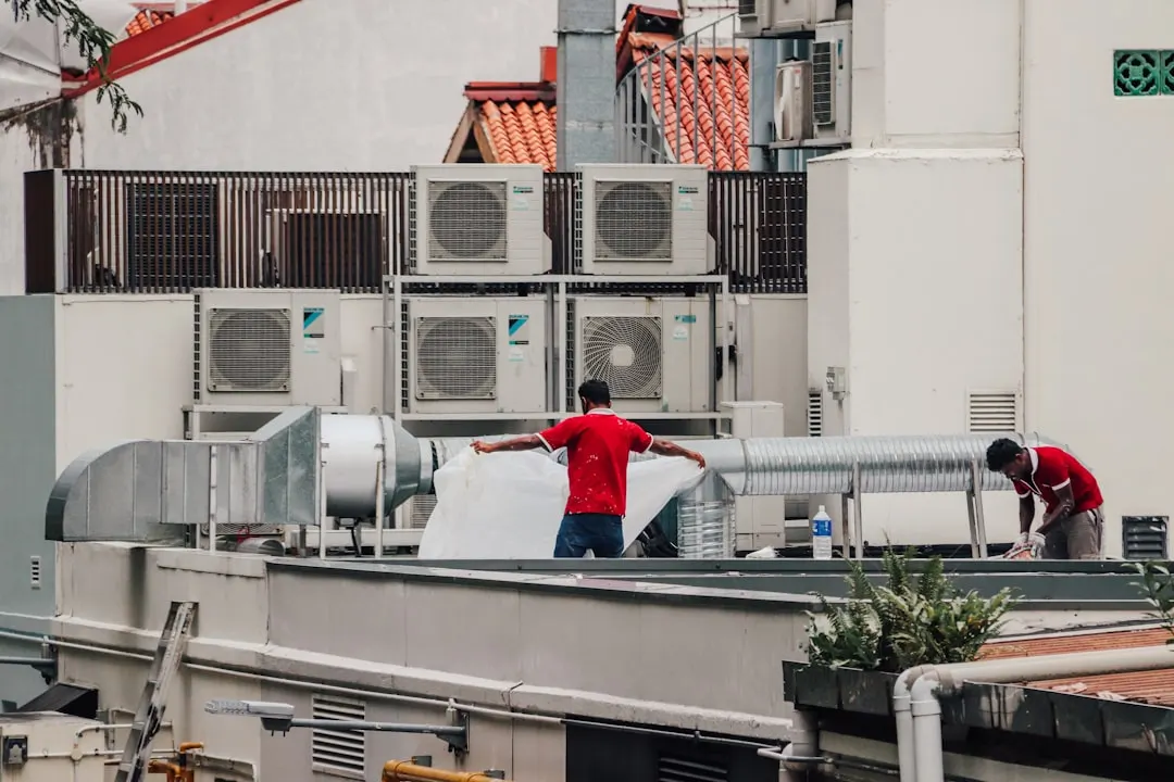 Commercial HVAC work in a Montreal property