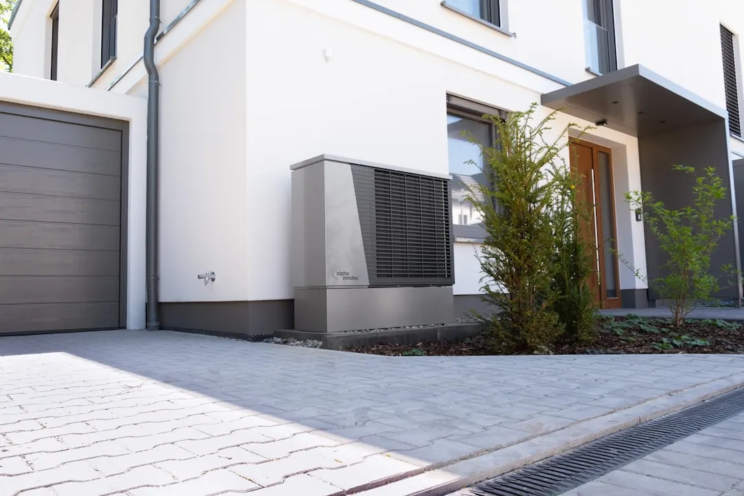 Cold-climate heat pump outdoor unit installed at a Montreal home